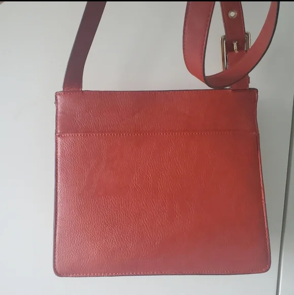 Calvin Klein Havana Women's Over Shoulder Crossbody Side Bag in Burned Orange - Picture 4 of 4